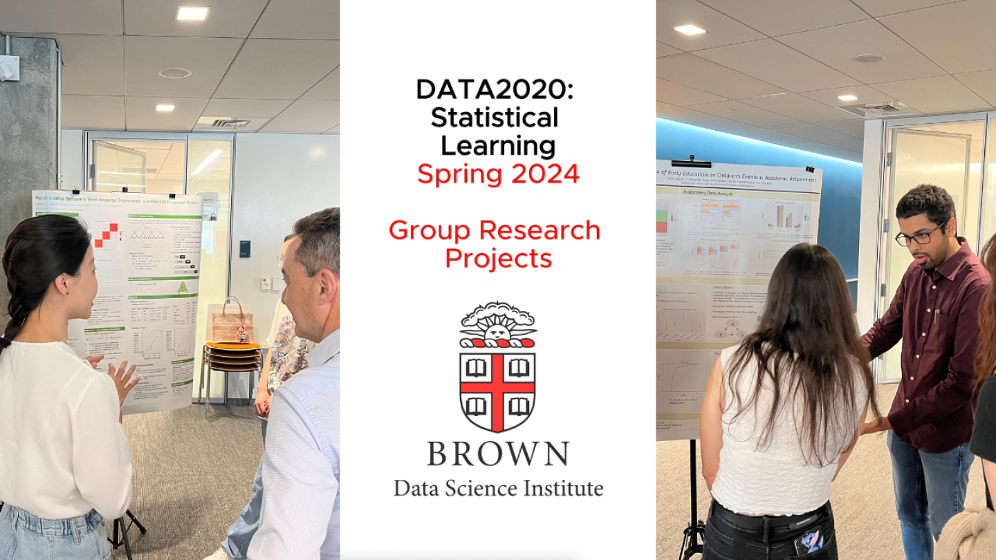 Statistical Learning Spring 2024 poster session | Data Science ...
